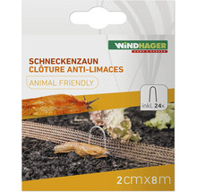 Windhager Schneckenzaun für den Garten inklusive 24 Befestigungsbügel Maße 2 Zentimeter mal 8 Meter