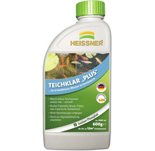 Conditionneur d'eau Heissner Teichklar Plus 1000 millilitres pour 12 mètres cubes d'eau de bassin pour clarifier l'eau trouble.