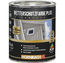 Pot de peinture de protection contre les intemperies Hornbach Plus pour interieur et exterieur avec 15 ans de protection et apprêt isolant