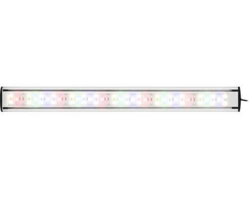 LED Aquarienbeleuchtung mit mehrfarbigen Leuchtdioden in einem flachen Aluminiumgehäuse für die professionelle Aquaristik.