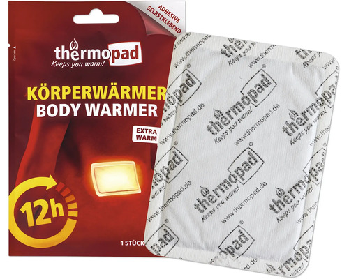 Chauffe corps Thermopad autocollant offrant jusqu à douze heures de chaleur