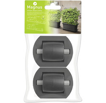 Lot de deux roulettes en plastique pour jardinières et soucoupes Magnus, adaptées aux modèles de 80 cm et 100 cm.