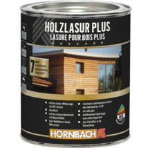 Dose Holzlasur Plus von Hornbach für extremen Witterungsschutz und UV Schutz mit sieben Jahren Langzeitschutz für Holz im Außenbereich