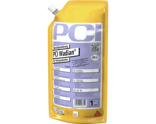 Primaire spécial PCI Wadian pour panneaux de particules en sachet de 1 litre pour le traitement des supports avant le carrelage