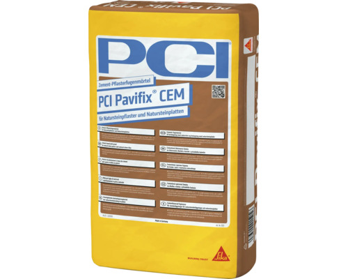 Sac de mortier de jointoiement à base de ciment PCI Pavifix CEM pour pavés et dalles en pierre naturelle