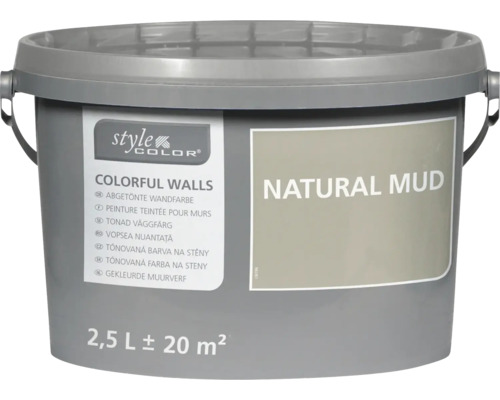 Peinture murale StyleColor Natural Mud 2,5 litres en seau pour 20 mètres carrés
