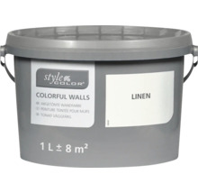 Seau de peinture murale StyleColor Colorful Walls ton Linen avec un litre de contenu pour environ huit mètres carrés de surface