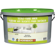 Eimer Silikatfarbe fuer den Innenbereich, weiss und matt, Mineralfarbe, 12,5 Liter Gebinde.