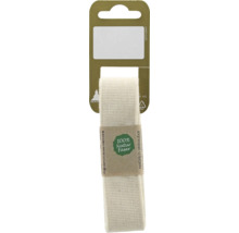 Ruban en fibre naturelle Geron en jute, 100 pour cent fibre naturelle, biodégradable, emballé sur une carte en carton.