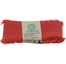 Un rouleau de tissu de jute biodégradable en fibres naturelles.