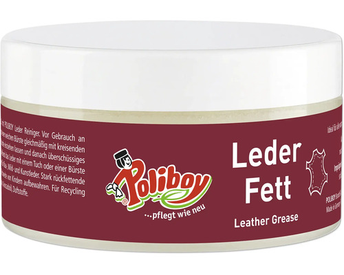 Graisse pour cuir Poliboy pour l entretien du cuir lisse et du similicuir en pot