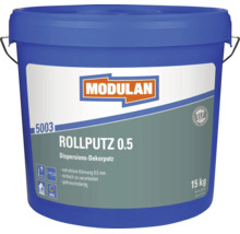 Enduit à rouler Modulan 0.5 enduit de décoration en dispersion en seau de 15 kilogrammes avec grain de 0,5 millimètre pour intérieur