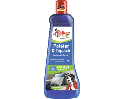 Nettoyant concentré Poliboy pour tissus d ameublement et tapis pour élimination douce des taches et protection des couleurs aussi pour la laine