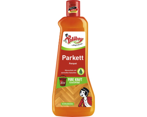 Concentré d entretien Poliboy pour parquet pour le nettoyage et l entretien des parquets en bois avec protection contre l humidité