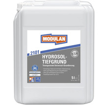 Modulan Hydrosol-Tiefgrund 2101, bidon de 5 litres, primaire universel transparent pour intérieur et extérieur.