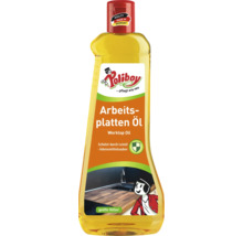 Huile pour plans de travail Poliboy pour l entretien des surfaces en bois dans une bouteille avec bouchon