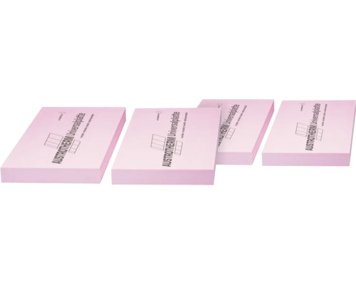 Quatre panneaux universels Austrotherm pour l isolation thermique en mousse rigide de polystyrène extrudé pour diverses applications.