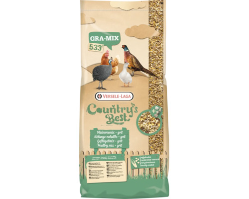 Mélange pour volailles Versele-Laga Countrys Best GRA-MIX 533 avec grit pour poules canards et faisans en sac