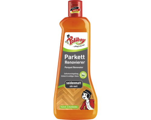 Poliboy rénovateur de parquet satiné pour parquets et sols en liège