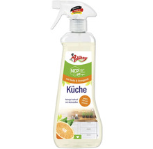 Nettoyant cuisine Poliboy au bicarbonate de soude et à l'huile d'orange dans un flacon pulvérisateur de 500 millilitres pour la cuisine.