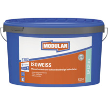 Peinture isolante Modulan Isoweiss seau de 12.5 litres pour isolation des taches à base d eau avec haut degré de blancheur