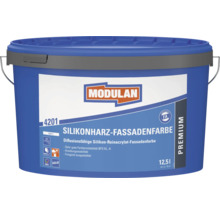 Peinture de façade en résine de silicone Modulan seau de 12,5 litres pour une protection extérieure résistante aux intempéries.