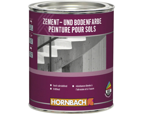Pot de peinture pour sols et ciment résistante à l'abrasion et au piétinement de Hornbach