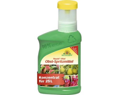 Neudorff Neudo Vital Obst Spritzmittel Konzentrat fuer 25 Liter zur Staerkung von Obstpflanzen in einer Kunststoffflasche.