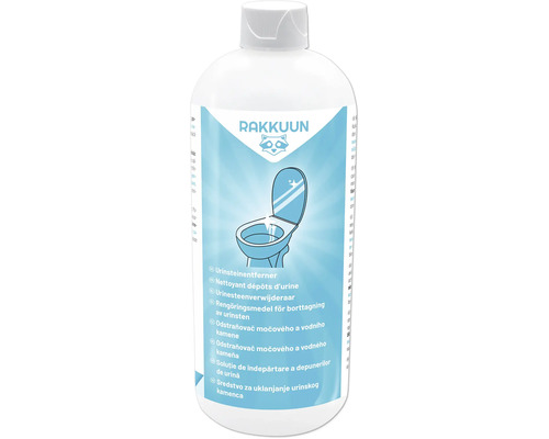 Nettoyant dépôts d'urine Rakkuun en flacon plastique pour le nettoyage des toilettes et des installations sanitaires