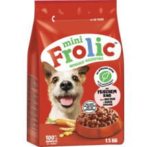 Frolic Mini Hundefutter mit frischem Rind, 1,5 Kilogramm Beutel