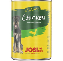 Dose JosiDog Nassfutter für ausgewachsene Hunde mit Huhn in Soße, 100 Prozent klimaneutrales Produkt made in Germany