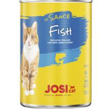 Aliments pour chats Josicat en sauce au lieu noir en boîte pour chats adultes