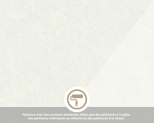 Papier peint texturé à surface fine adapté aux peintures minérales comme la peinture à l argile, au silicate ou à la chaux.
