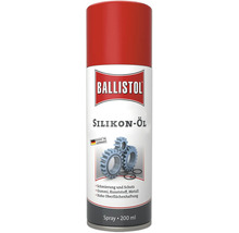 Ballistol Silikonöl Spray 200 Milliliter zur Schmierung und zum Schutz von Gummi, Kunststoff und Metall.