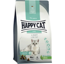 Aliment pour chats Happy Cat Care Light Low Fat, croquettes pour chats adultes, recette pauvre en graisses avec protéines animales.