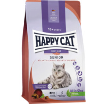 Aliments secs pour chats Happy Cat Senior au saumon de l Atlantique à partir de 10 ans