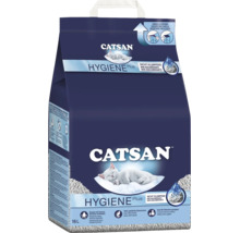 Litière pour chat Catsan Hygiene Plus, non agglomérante, 18 litres, litière naturelle pour bacs à litière hygiéniques.