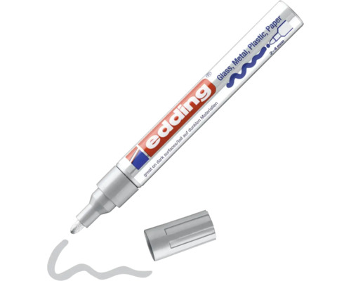 Marqueur peinture Edding pour surfaces lisses avec une largeur de trait de 2 à 4 millimètres