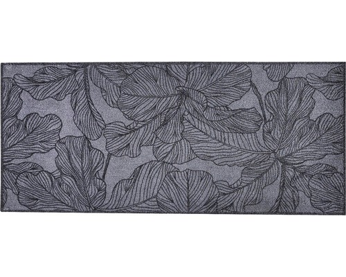 Tapis de couloir Universal floral anthracite 67x150 cm