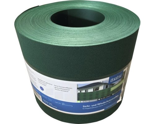 Rouleau de bandes de protection visuelle en plastique pour clôtures à double fils, 19 centimètres de hauteur et 35 mètres de longueur.