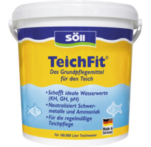 Produit d entretien de bassin Söll TeichFit en seau pour optimiser les paramètres de l eau et neutraliser les polluants pour 100000 litres