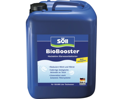 Bactéries pour bassin Söll BioBooster pour le traitement de l eau pour 150.000 litres d eau de bassin en bidon
