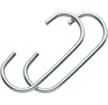 Zwei S-Haken aus Metall für vielseitige Befestigungsmöglichkeiten