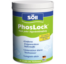 Liant de phosphate Söll PhosLock pour bassins de jardin, seau pour 20.000 litres, élimine les nutriments et assure une eau de bassin claire.