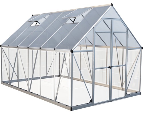 Gewächshaus mit Fenster und Doppeltür