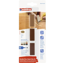 Edding Holzreparaturwachs Set für Holzböden in Nussbaum zur Reparatur und zum Auffüllen von Kratzern und Schadstellen.