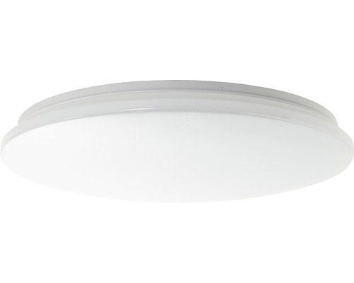 Plafonnier LED 36W 3800 lm 3000 K blanc chaud hxØ 80x500 mm Farica blanc aspect ciel étoilé