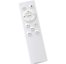 Télécommande blanche pour éclairage avec différents boutons pour contrôler les modes d''éclairage et la luminosité.