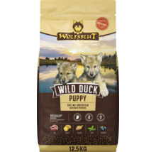 Aliments pour chiots Wolfsblut Wild Duck au canard et aux pommes de terre en sac de 12,5 kilogrammes