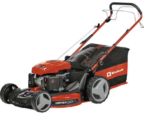 Einhell Benzin Rasenmäher mit Vortex Deck Technologie und Grasfangkorb für die Gartenpflege